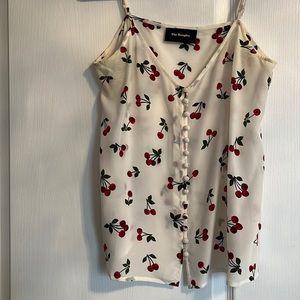 The Kooples cherry print tank size 2 (M)